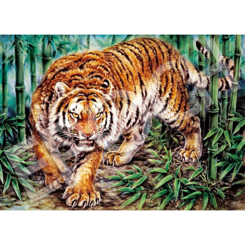 Epoch 06-121s Jigsaw Puzzle Tiger in a Bamboo Forest (500 Pieces)