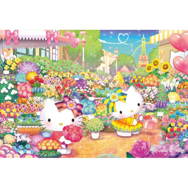 Beverly Jigsaw Puzzle 31-475 Sanrio Hello Kitty Flower Market (1000 Pieces)