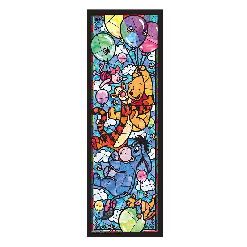 Tenyo Japan Jigsaw Puzzle DSG456-722 Disney Winnie the Pooh Stained Glass (456 Pieces)