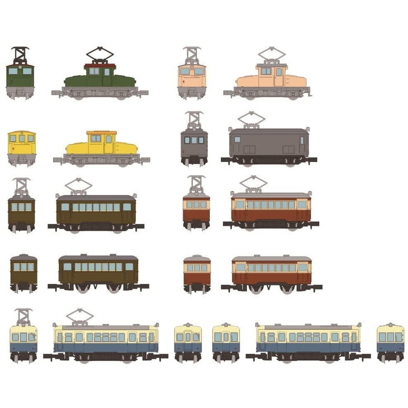 Tomytec Nostalgic Tetsudo Collection Series No.3 One Carton (10 Trains) (N scale)