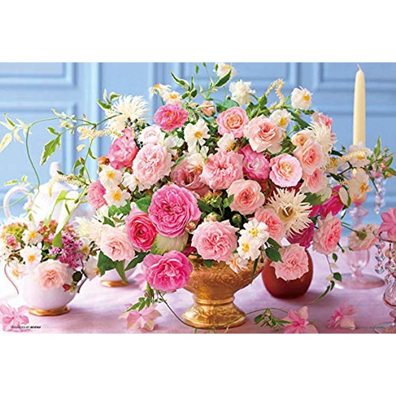 Beverly Jigsaw Puzzle M81-568 Pretty Flower Spark Joy Pink Rose (1000 Micro Pieces)