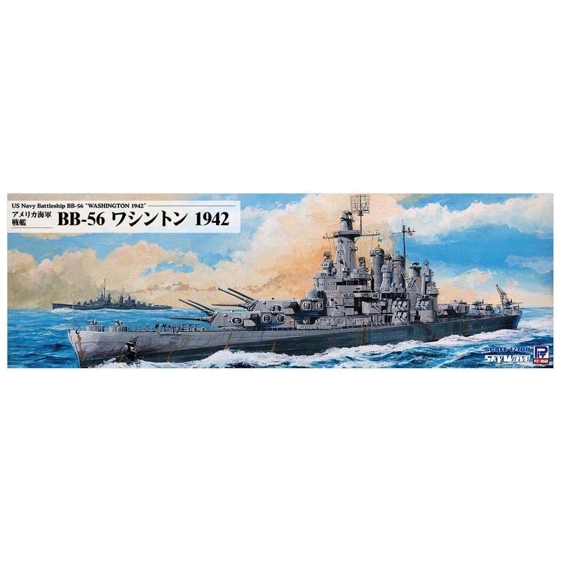 Pit-Road Skywave 1/700 US Navy Battleship BB-56 Washington 1942 Plastic Model