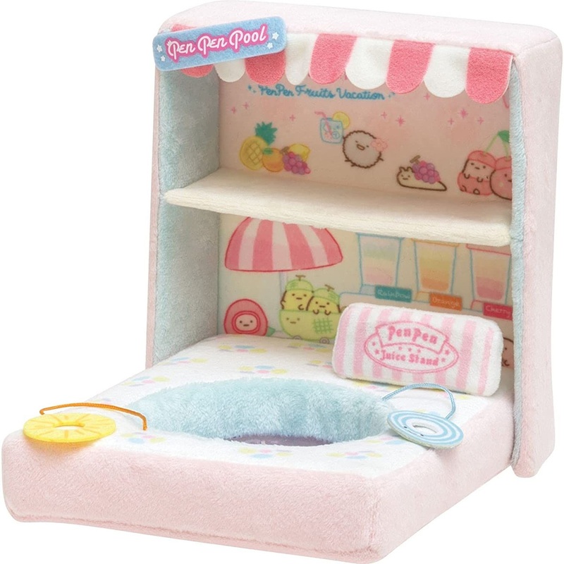San-x Sumikko Gurashi Collection Scene Plush Penpen Fruit Vacation