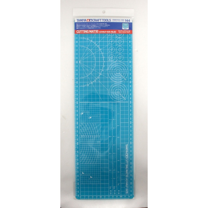 Tamiya 74144 Craft Tools Cutting Mat Alpha (A3 Half Size: Blue)