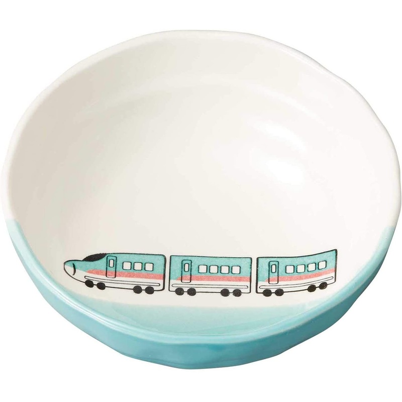 Banko Ware (Banko-yaki) Serial Bowl Bullet Train Emerald