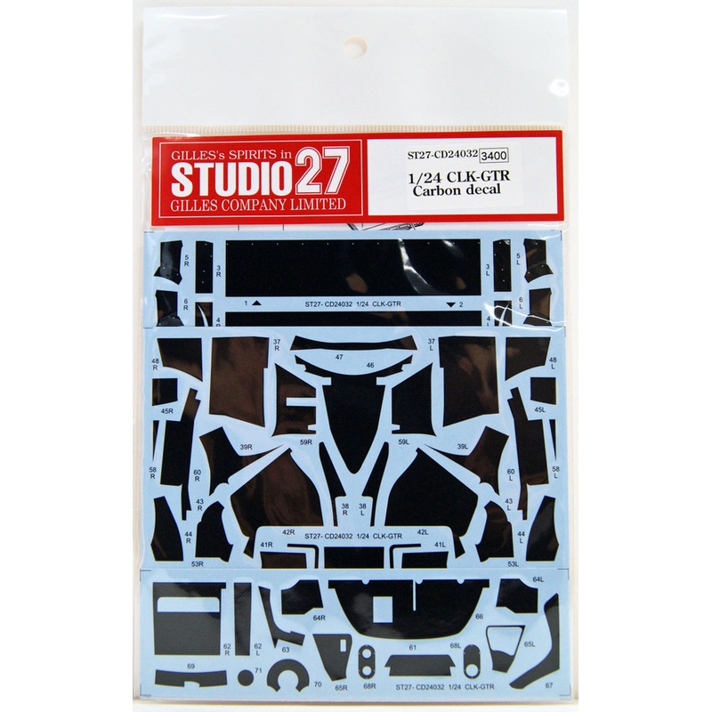 Studio27 ST27-CD24032 CLK-GTR Carbon Decal for Tamiya 1/24 Scale