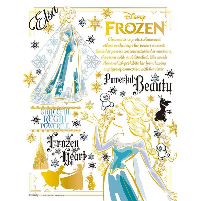 Yanoman 42-79 Jigsaw Puzzle Disney Frozen Elsa Golden Sketch (300 S-Pieces)