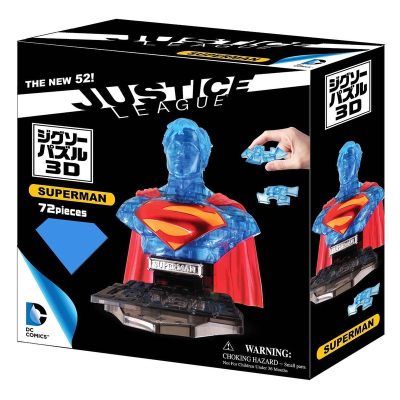 Beverly Car Puzzle 3D CP3-017 Superman Clear (72 pcs) 4977524485001