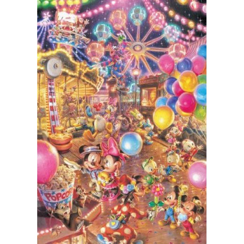 Tenyo Japan Jigsaw Puzzle D-300-263 Disney Mickey Twilight Park (300 Pieces)