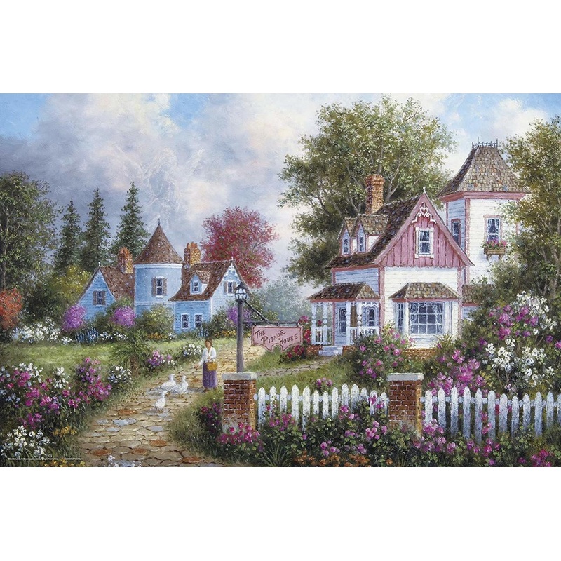 Yanoman Jigsaw Puzzle 10-1331 Dennis Lewan Asheville Lane (1000 Pieces)