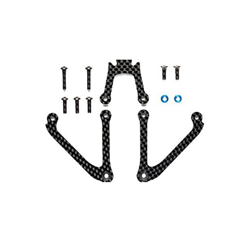 Tamiya 54788 (OP1788) TA07 Carbon Stiffeners Front