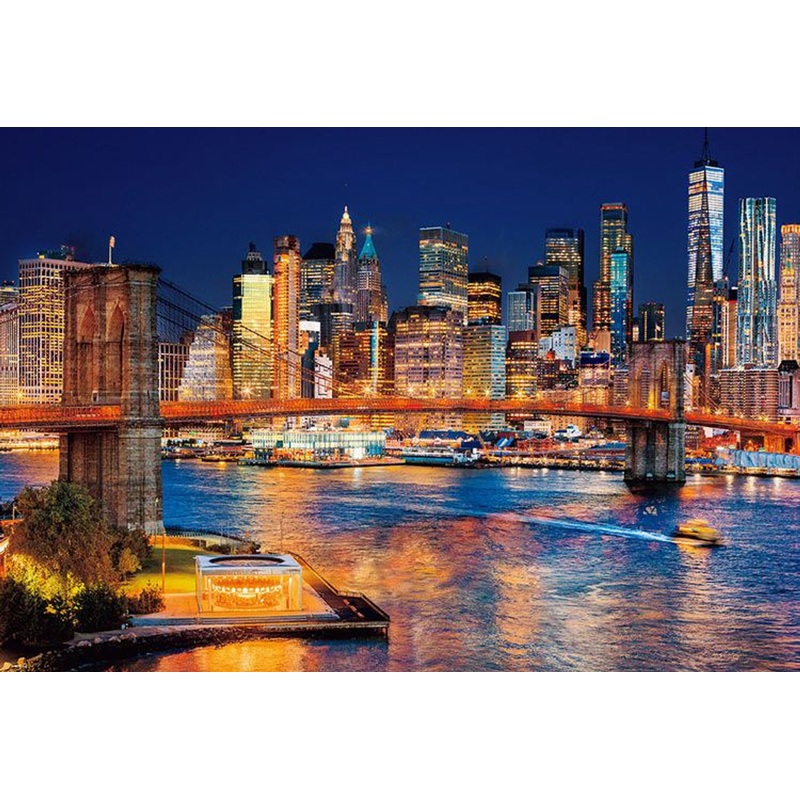 Beverly 51-280 Jigsaw Puzzle Night View of New York (1000 Pieces)