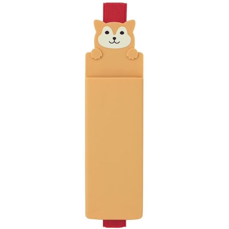 LIHIT LAB. Smart Fit PuniLabo Book Band Pen Case Shibainu (Japanese Dog)