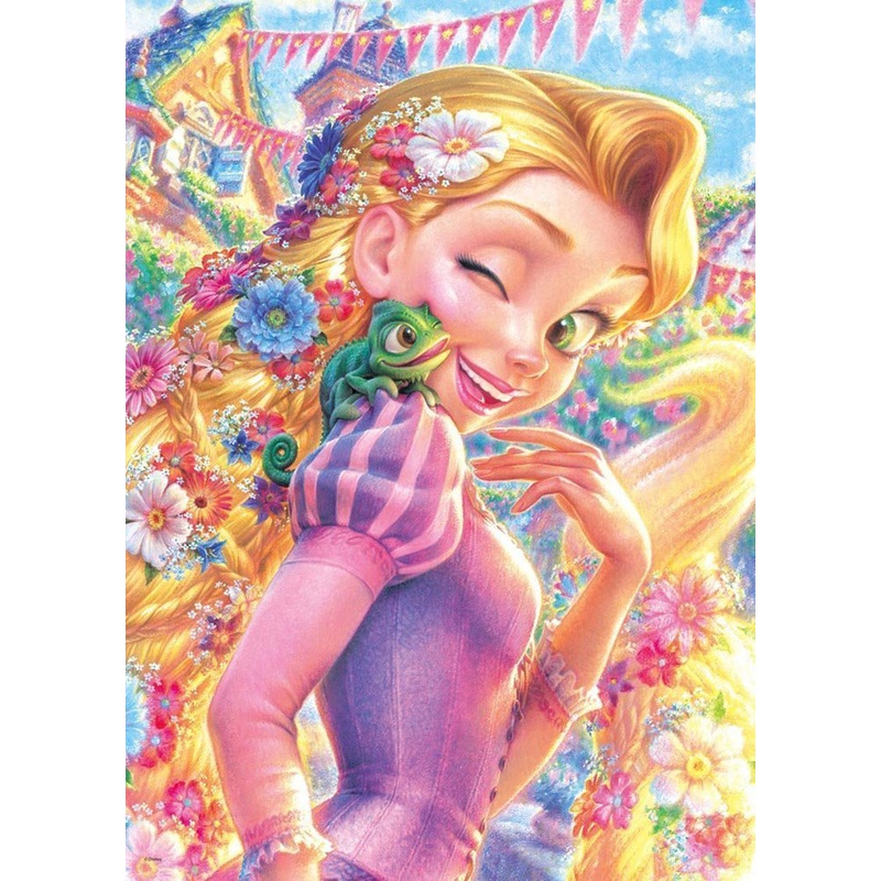 Tenyo Japan Jigsaw Puzzle D-500-468 Disney Tangled Rapunzel (500 Pieces)