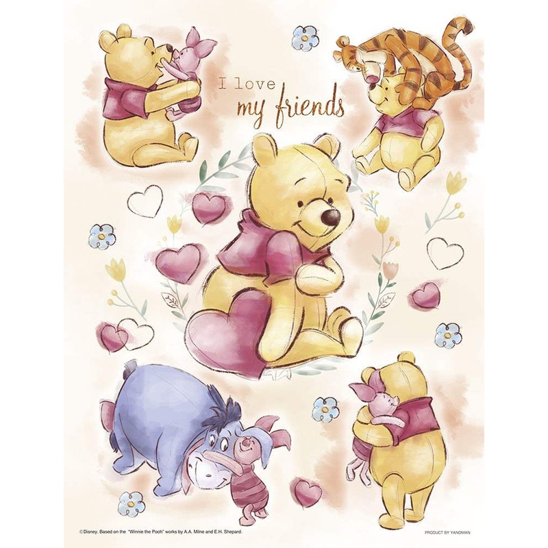 Yanoman Jigsaw Puzzle 42-65 Disney Winnie the Pooh My Friends (300 Small Pieces)