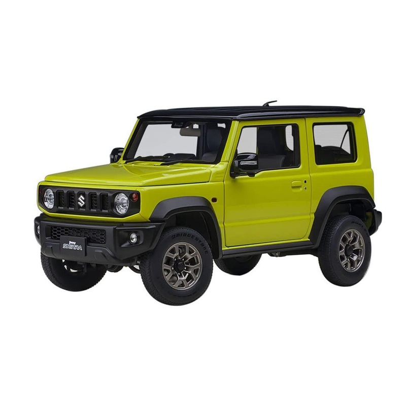 AUTOArt 1/18 Suzuki Jimny Sierra (JB74) (Yellow/Black Roof) Finished Model