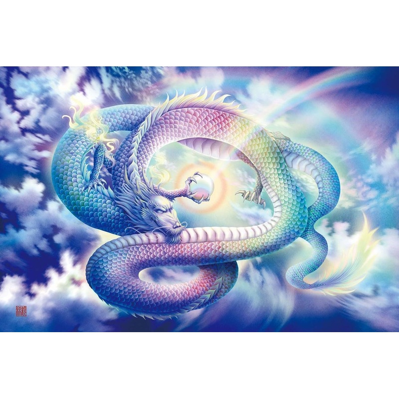 Epoch Jigsaw Puzzle 12-057 Art Saiun-Ikko Nijiryu Rainbow Dragon (1000 Pieces)