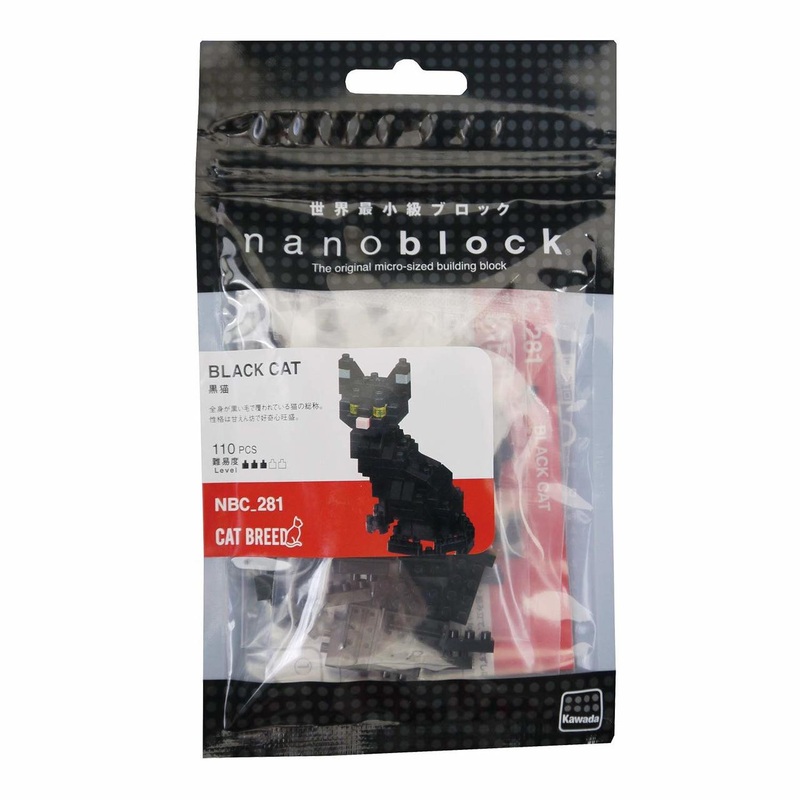Kawada NBC-281 nanoblock Cat Breed Black Cat