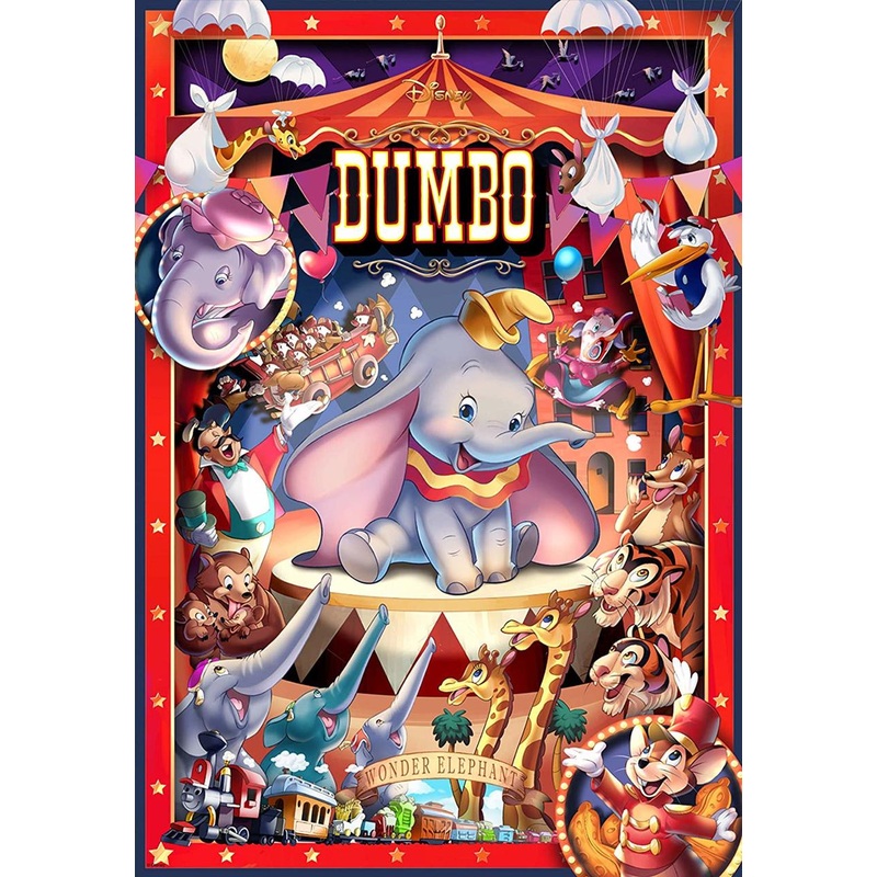 Tenyo Japan Jigsaw Puzzle D1000-040 Disney Dumbo Circus (1000 Pieces)