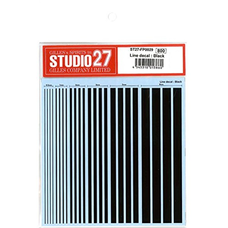 Studio27 ST27-FP0029 Line Decal : Black