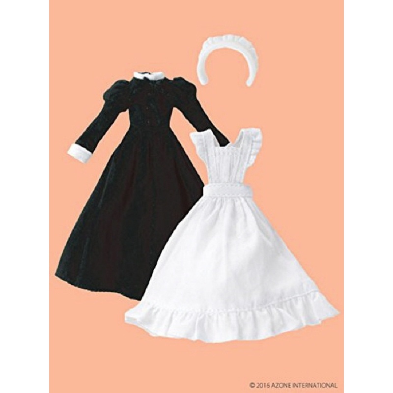 Azone PIC120-BLK 1/12 Classical Long Maid Clothes Set Black