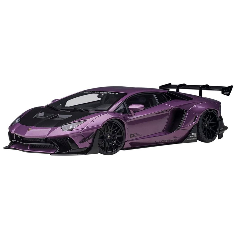 AUTOArt 1/18 Liberty Walk LB-Works Lamborghini Aventador Ltd (M Purple/Carbon) Finished Model