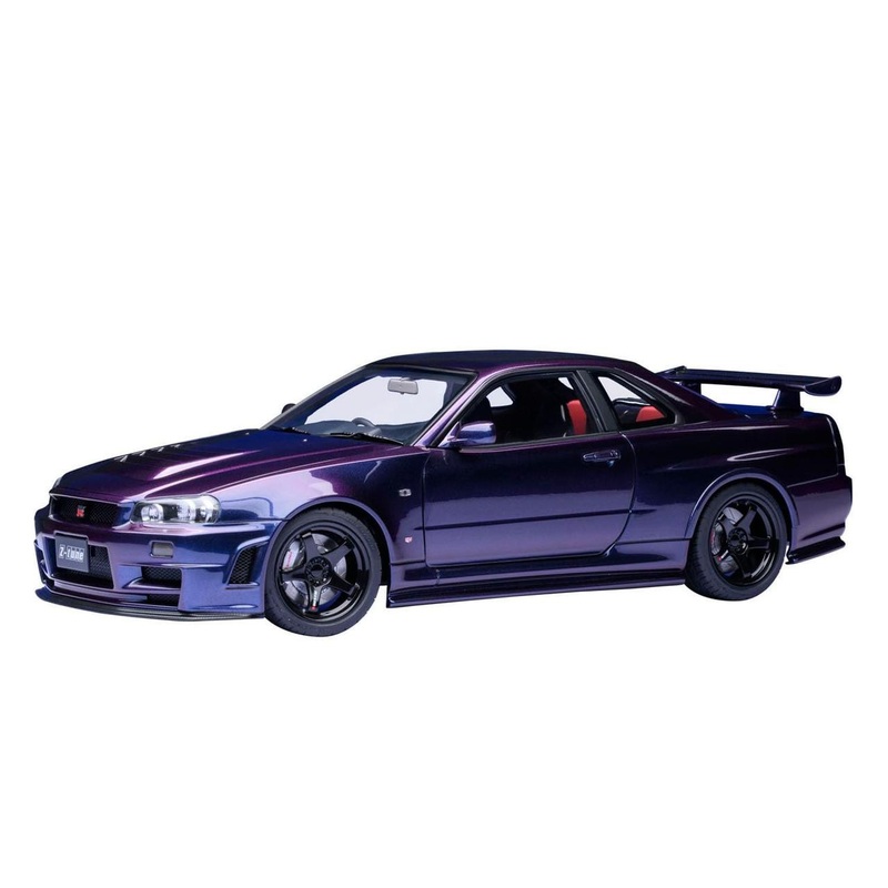 AUTOArt 1/18 Nismo R34 GT-R Z-Tune (Midnight Purple III) Finished Model