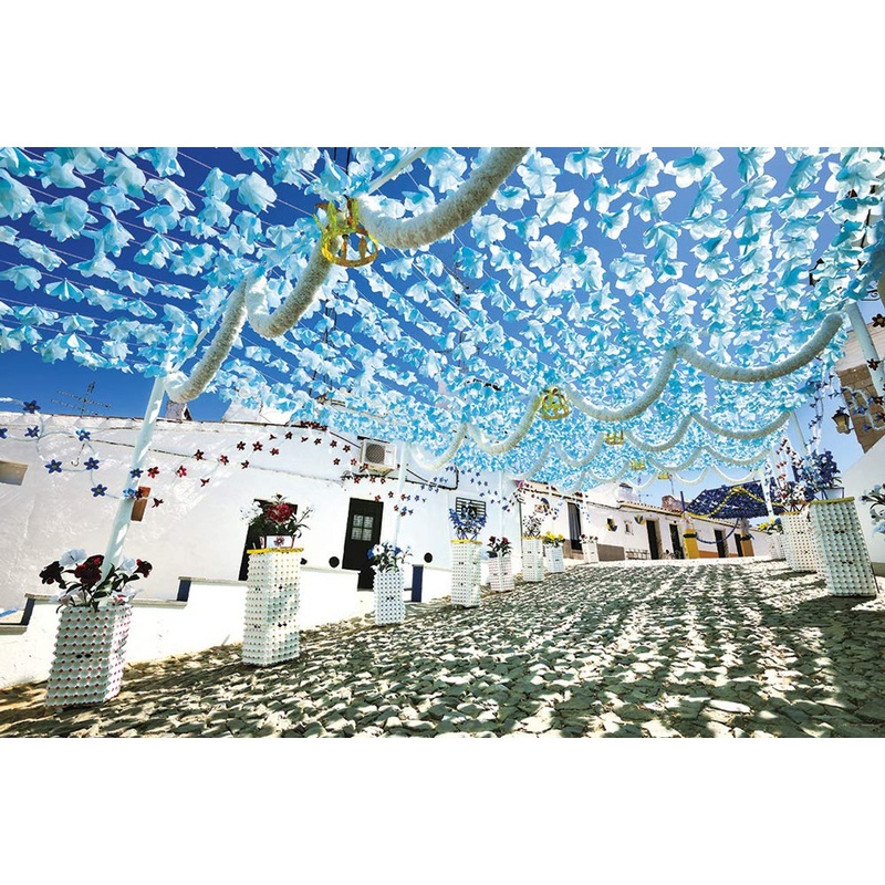 Yanoman Jigsaw Puzzle 10-1341 Light Blue Flowers Dancing in the Sky (Portugal) (1000 Pieces)