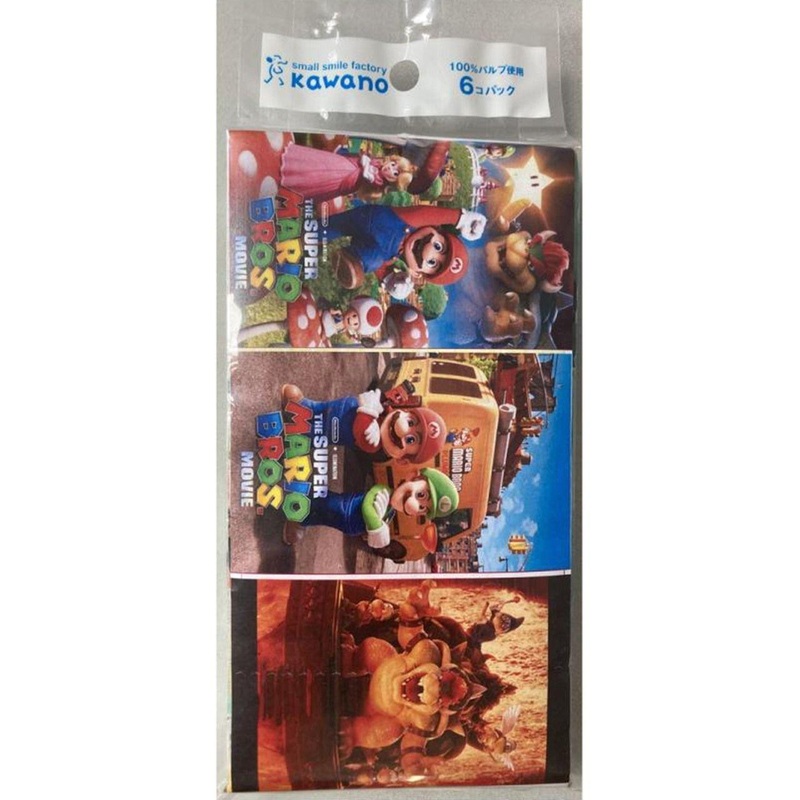 Super Mario Movie Pocket Tissue (Pack of 6)