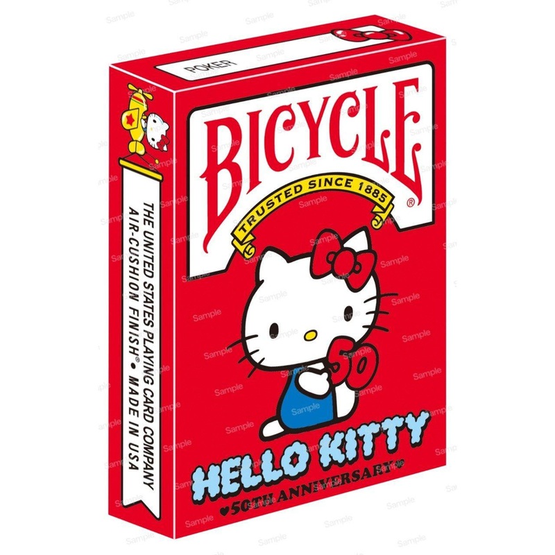 Bicycle Trump Sanrio Kitty 50th