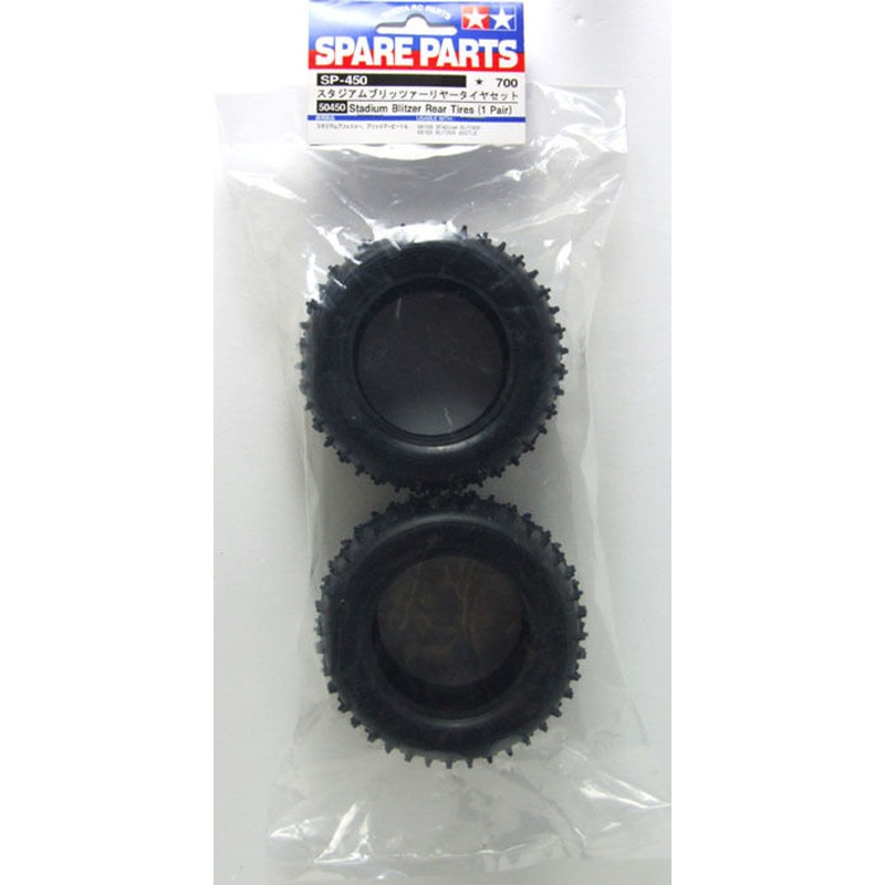 Tamiya 50450 (SP450) Stadium Blitzer Rear Tires (1 Pair)