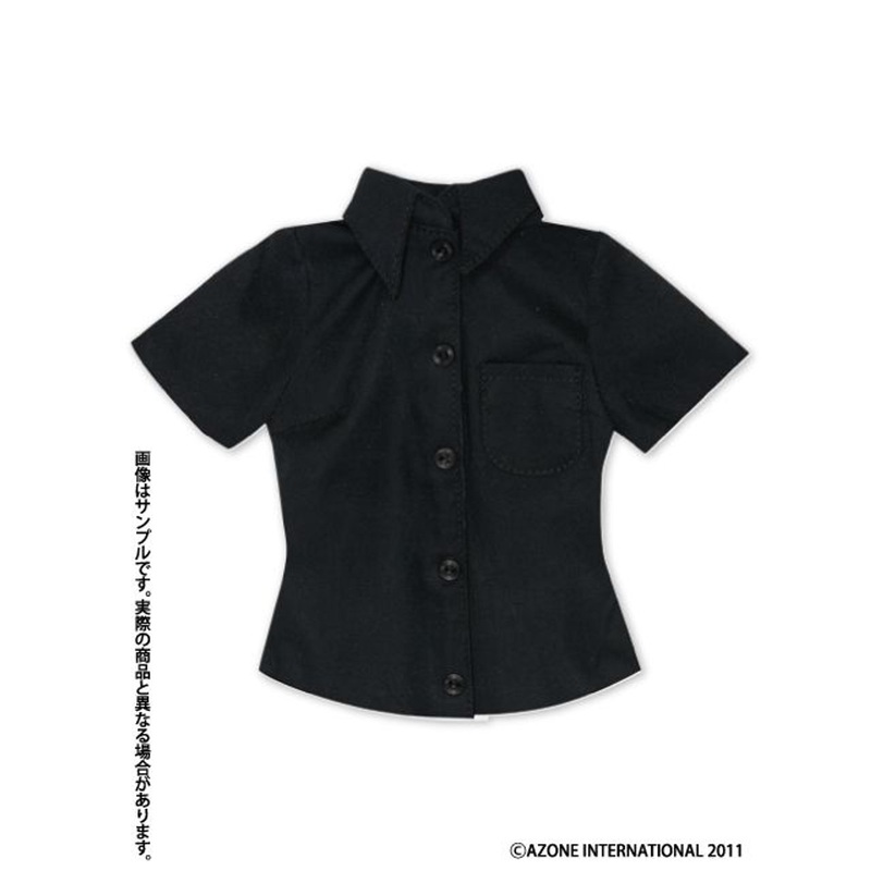Azone FAR066-BLK Short Sleeve Dress Shirt (Black)