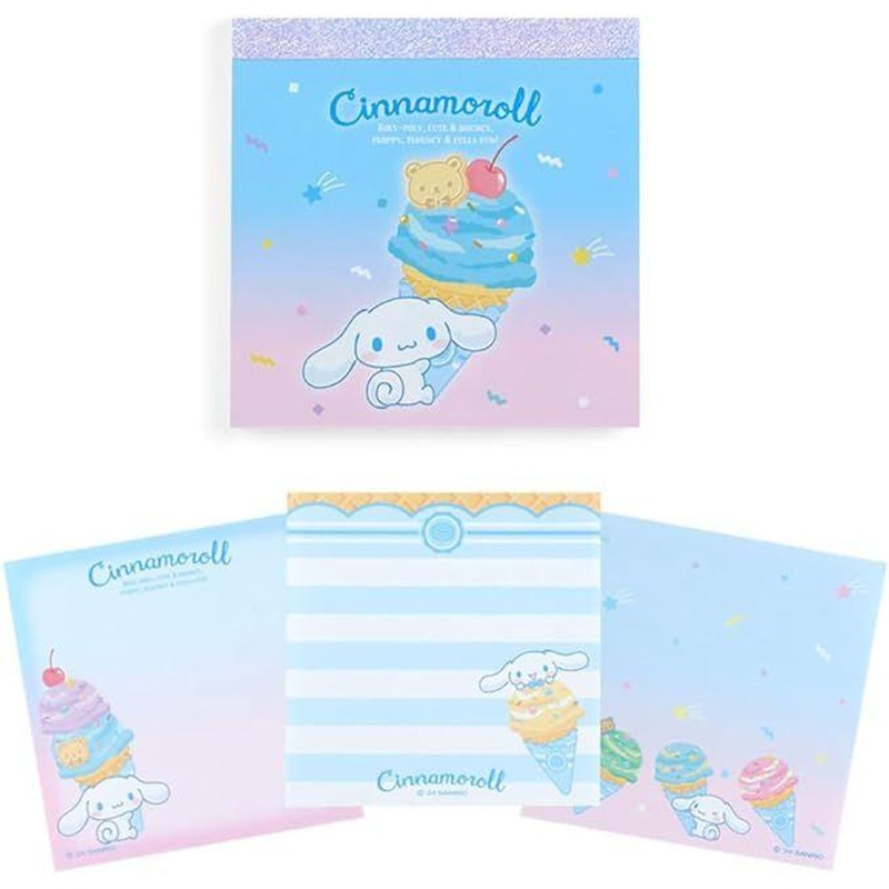 Sanrio Memo Pad Cinnamoroll (Ice Cream Party) (60 sheets)