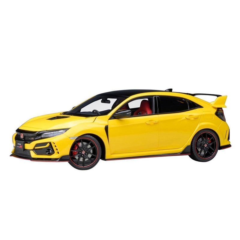 AUTOArt 1/18 Honda Civic Type R (FK8) Limited Edition (Sunlight Yellow II) Finished Model