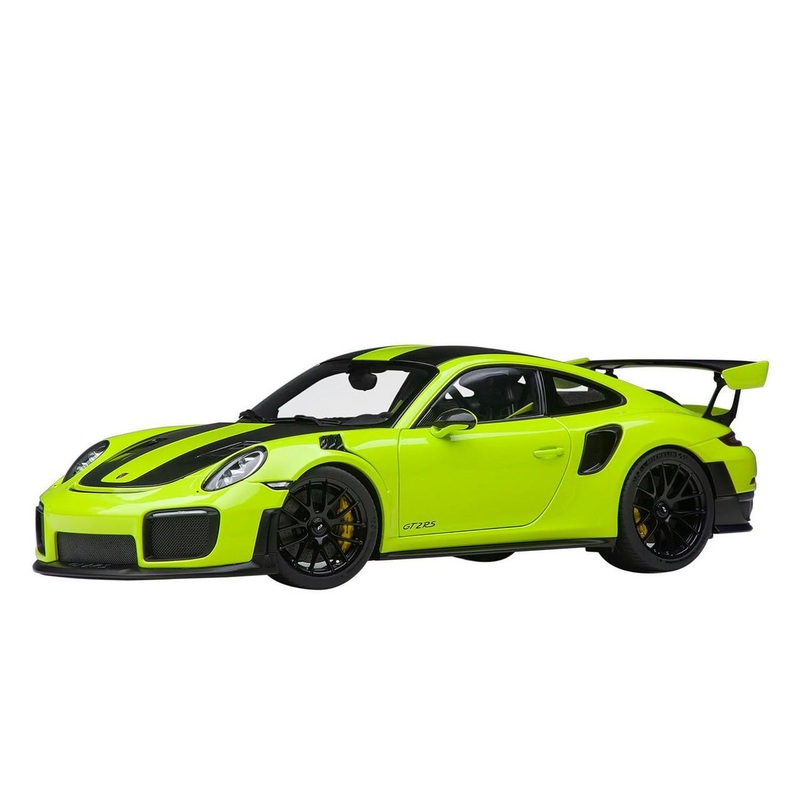 AUTOArt 1/18 Porsche 911 (991.2) GT2 RS Weissach Package (Light Green/Carbon) Finished Model