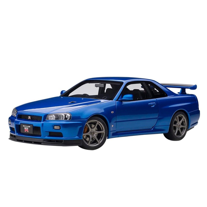 AUTOArt 1/18 Nissan Skyline GT-R (R34) V-Spec (Bayside Blue) Finished Model