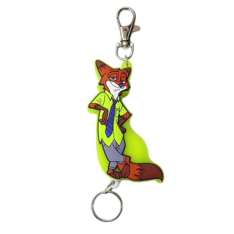 SK Japan Rubber Reel Keychain Nick Wilde