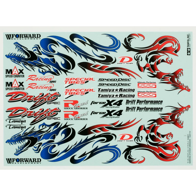 Tamiya 53887 (OP887) Marking Sticker (Dragon)