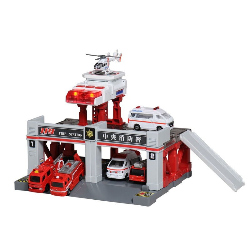 Takara Tomy Tomica Town Build City Sound Light Fire Station (874393)