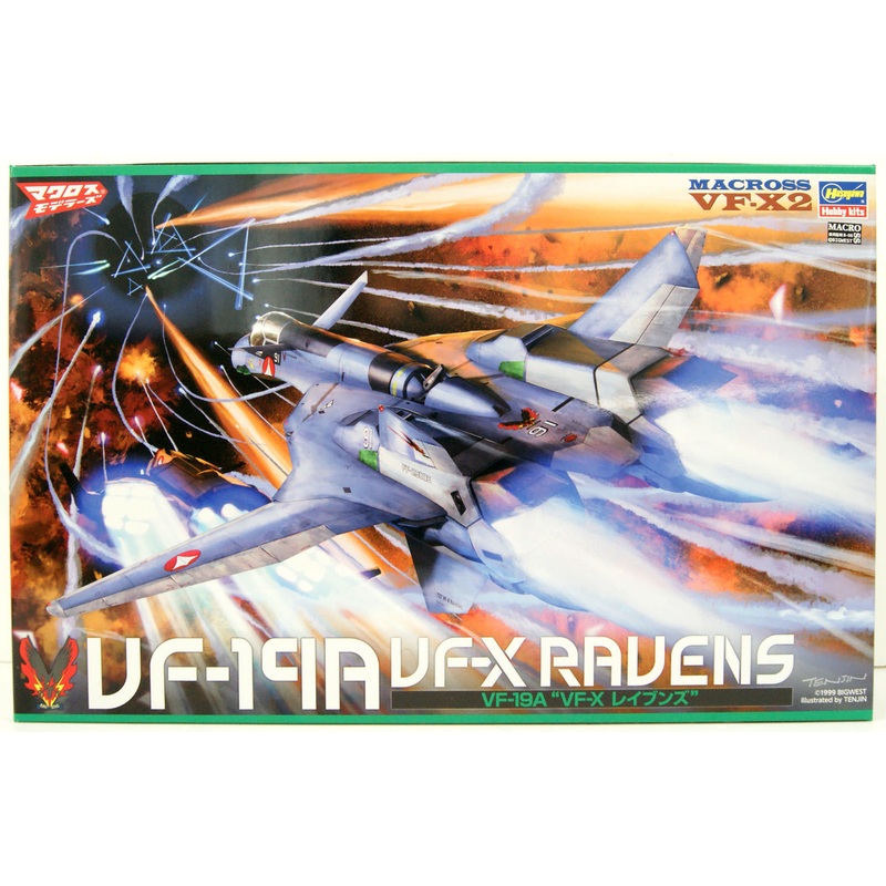 Hasegawa 1/48 VF-19A VF-X Ravens (Macross Plus) Plastic Model