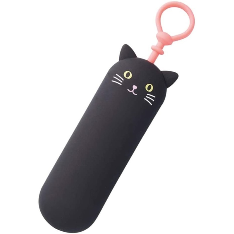 LIHIT LAB. SMART FIT PuniLabo Slim Key Case (Black Cat)