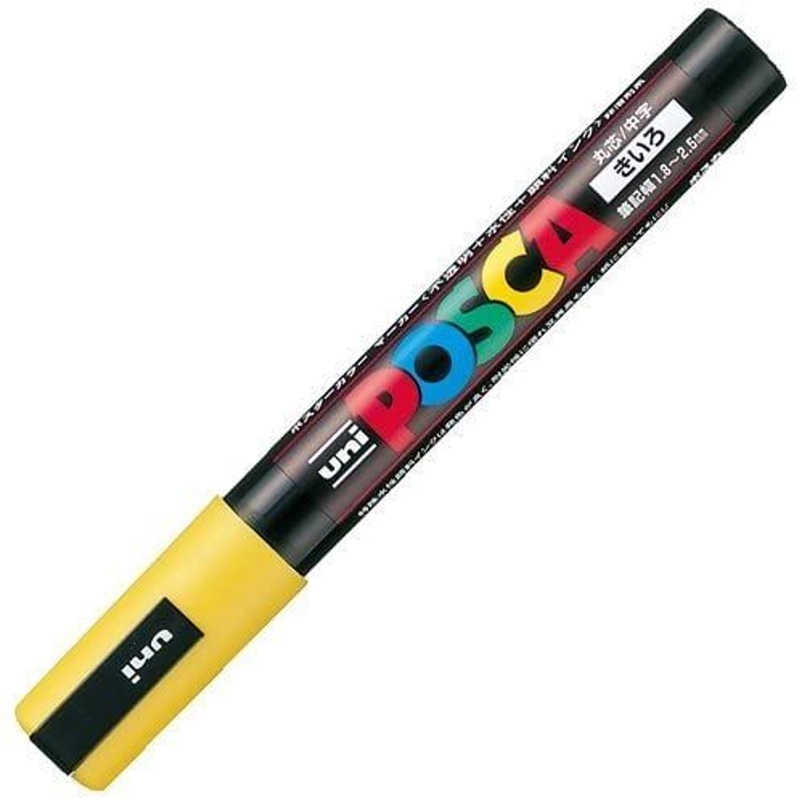 Mitsubishi Pencil uni POSCA Medium 1.8-2.5mm Yellow
