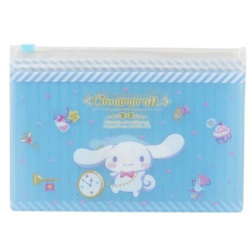 T’s Factory Sanrio 2 Pocket Clear Case Cinnamoroll Happiness Girl