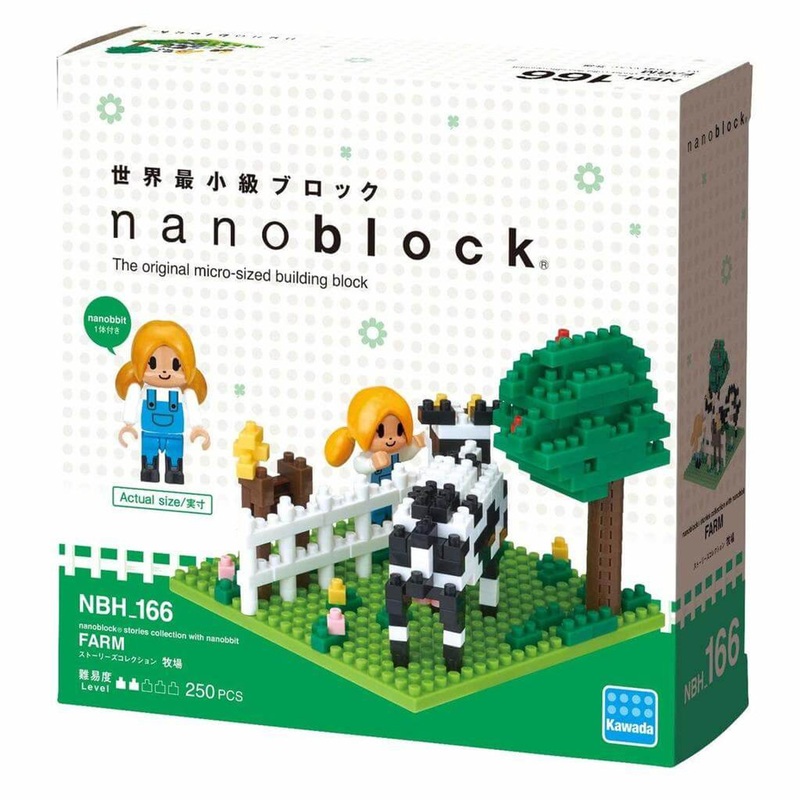 Kawada NBH-166 nanoblock Stories Collection with nanobbit Farm