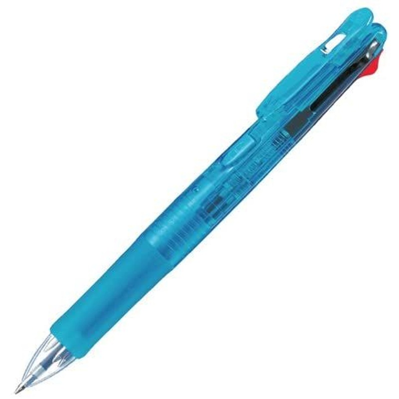 Zebra Clip-on G 4CE 4 Color Ballpoint Pen 0.7mm Light Blue