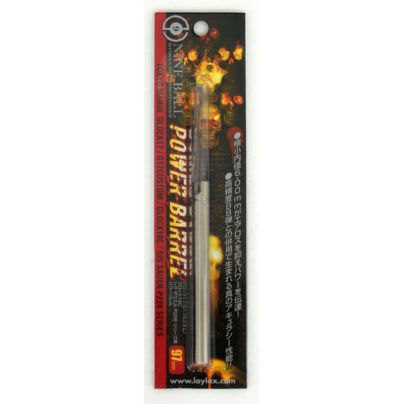 Laylax Nine Ball Power Barrel 97mm for Tokyo Marui GBB G17/G18C/P226 178355
