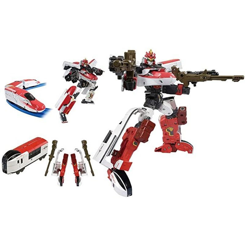 Takara Tomy Pla-Rail Shinkansen Transformation Robot Shinkarion Z E6 Nex Set
