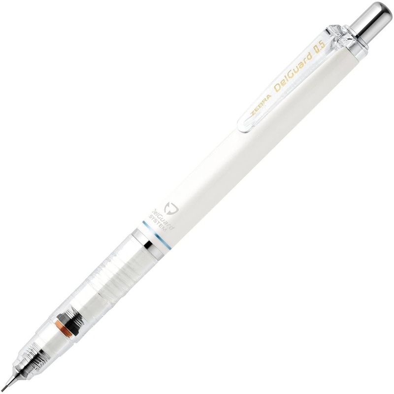 Zebra DelGuard Mechanical Pencil 0.5mm White