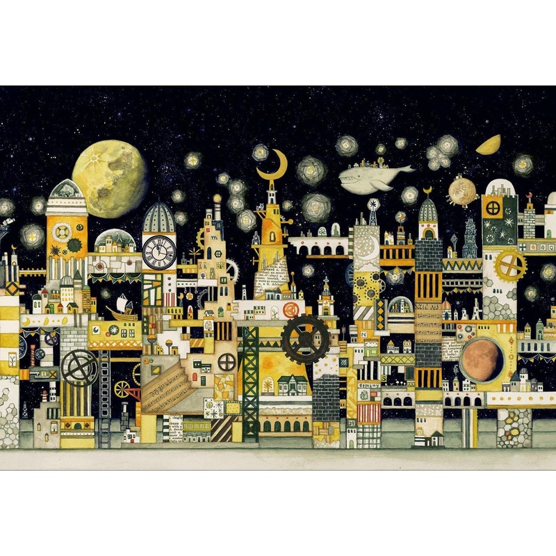 Epoch Jigsaw Puzzle 26-297 Noriko Nishimura Fairy Tale Art Moon Civilization (300 Pieces)