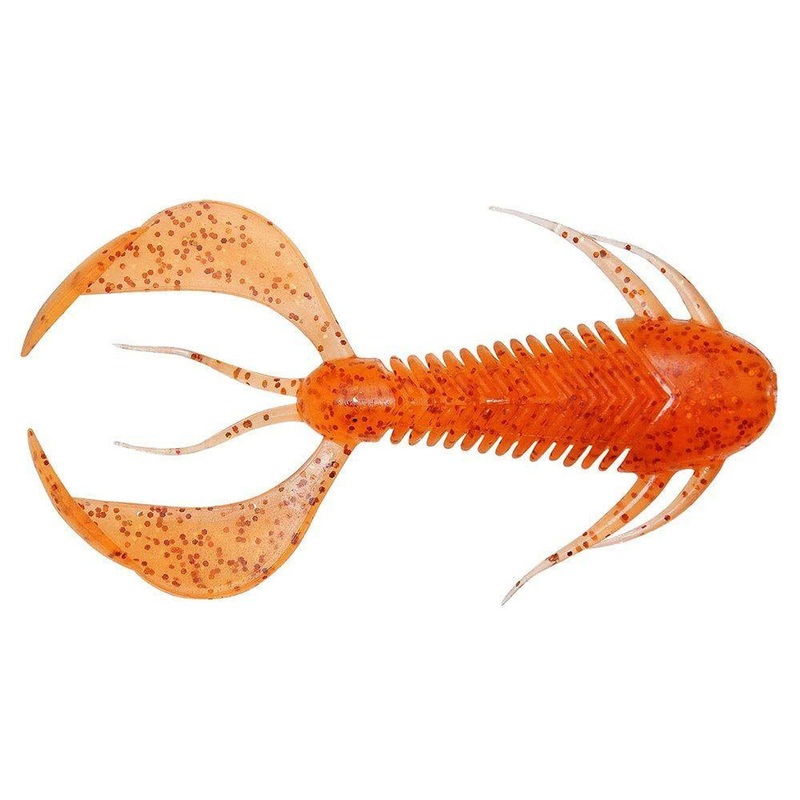 Megabass Rock Hog 2 Clear Orange/Rainbow Flake